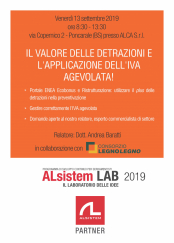 Il valore delle detrazioni ed IVA agevolata (13.09.19) - ALSISTEM LAB 2019.jpg